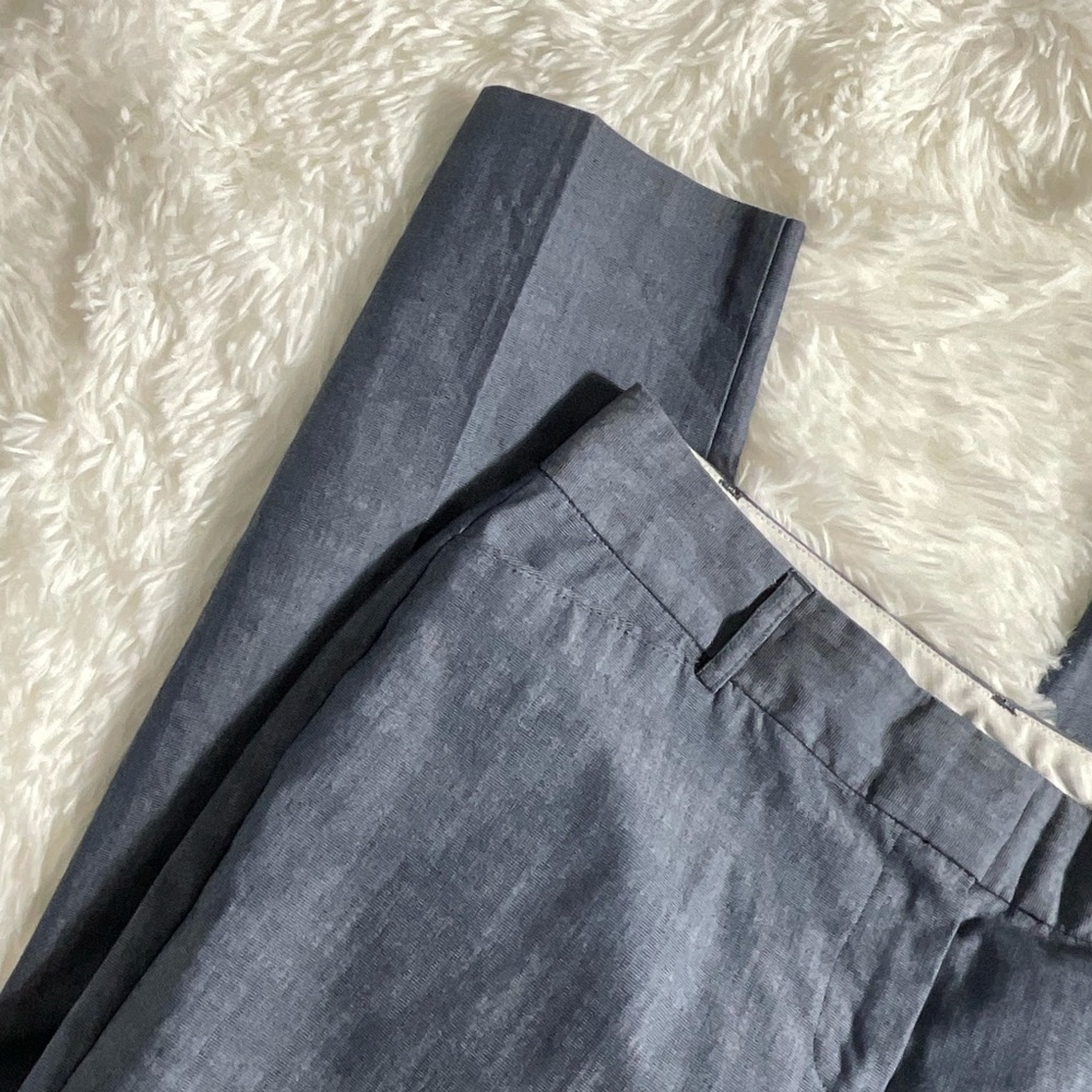 VanHeusen Blue Stretch Extension Ankle Trousers Size 4